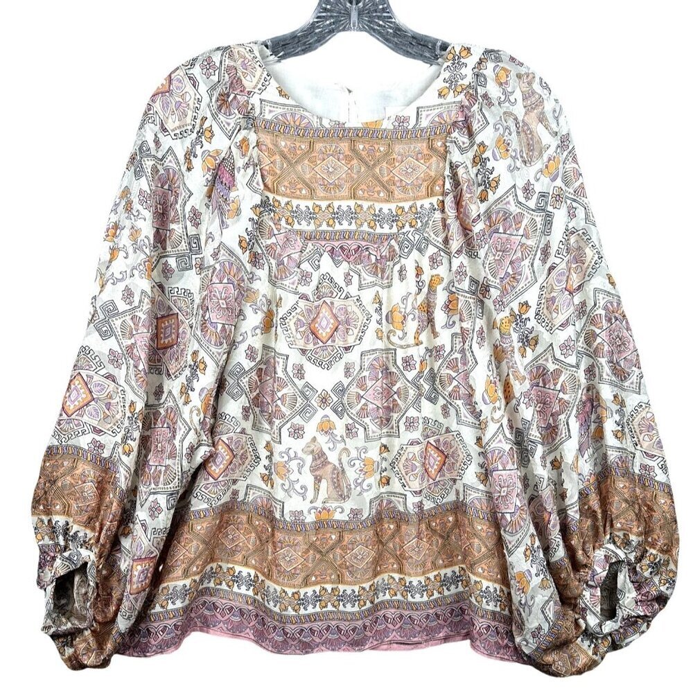 Anthropologie Multicolor Patterned Blouse